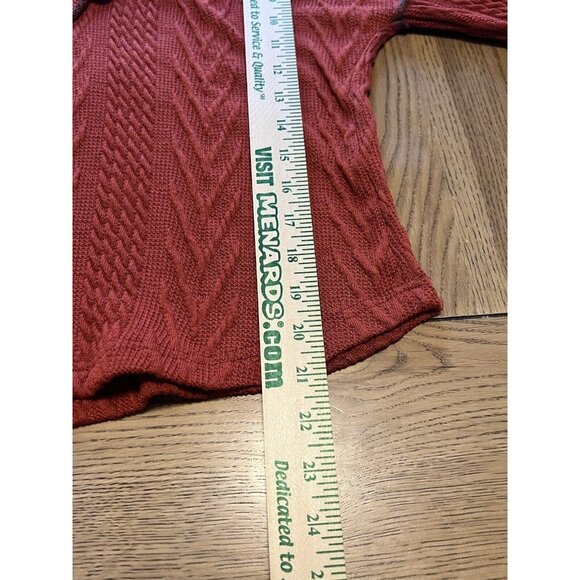 Pretty Chicago Burnt Orange Sweater Size Small Boho Career Preppy Modern‎ - Picture 4 of 10